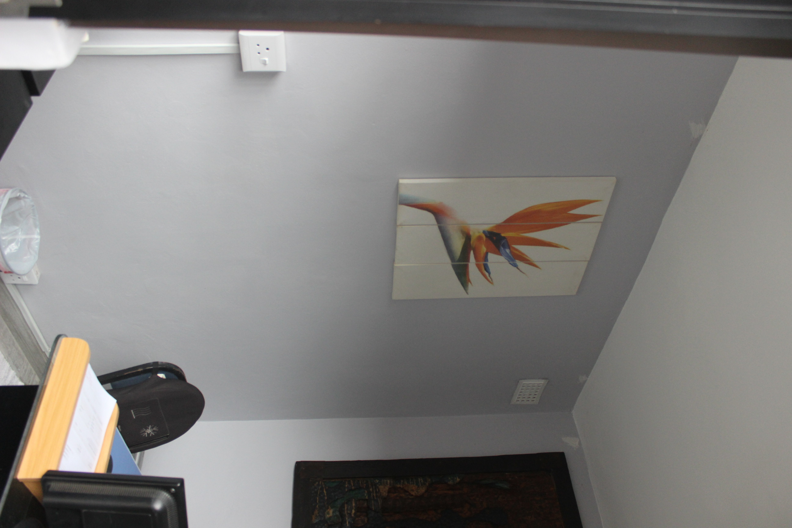 JST Bookkeeping full office interior with African art